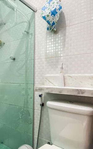 Casa à venda com 115m², 2 quartos e 2 vagas Casa à venda com 115m², 2 quartos e 2 vagasBanheiro da Suíte 1