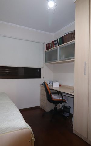 Apartamento à venda com 128m², 3 quartos e 2 vagasQuarto 3