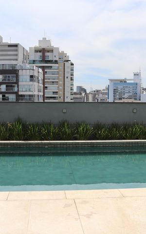 Studio à venda com 28m², 1 quarto e sem vagaPiscina