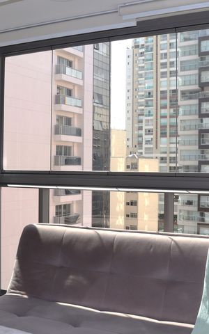 Studio à venda com 28m², 1 quarto e sem vagaVaranda