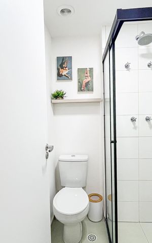 Apartamento à venda com 35m², 2 quartos e sem vaga Apartamento à venda com 35m², 2 quartos e sem vagaBanheiro