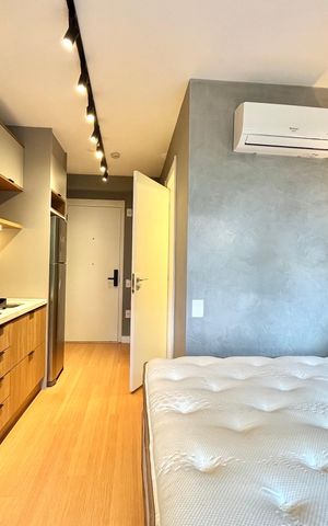 Studio para alugar com 24m², 1 quarto e sem vagaSala/Quarto