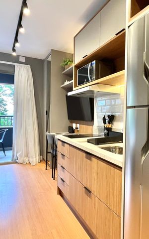 Studio para alugar com 24m², 1 quarto e sem vagaCozinha
