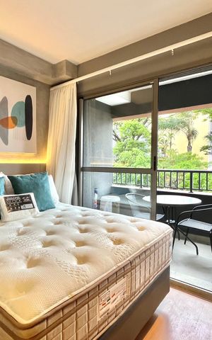 Studio para alugar com 24m², 1 quarto e sem vagaSala/Quarto