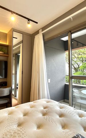 Studio para alugar com 24m², 1 quarto e sem vaga Studio para alugar com 24m², 1 quarto e sem vagaSala/Quarto