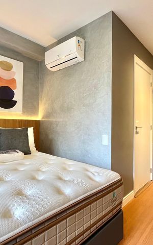 Studio para alugar com 24m², 1 quarto e sem vaga Studio para alugar com 24m², 1 quarto e sem vagaSala/Quarto