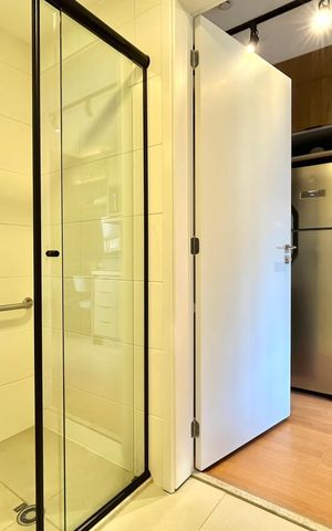 Studio para alugar com 24m², 1 quarto e sem vaga Studio para alugar com 24m², 1 quarto e sem vagaBanheiro