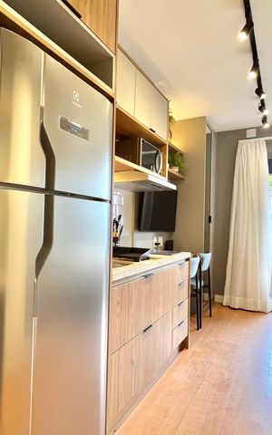 Studio para alugar com 24m², 1 quarto e sem vaga Studio para alugar com 24m², 1 quarto e sem vagaCozinha