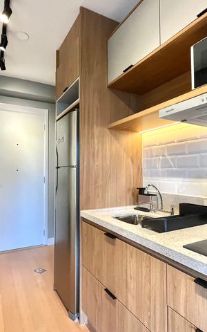 Studio para alugar com 24m², 1 quarto e sem vaga Studio para alugar com 24m², 1 quarto e sem vagaCozinha