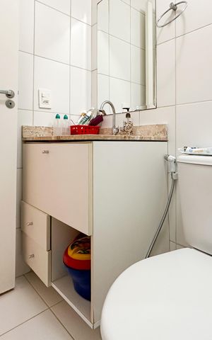 Apartamento à venda com 72m², 2 quartos e 2 vagasBanheiro Social