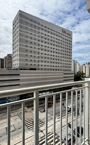 Studio à venda com 30m², 1 quarto e sem vagaVaranda