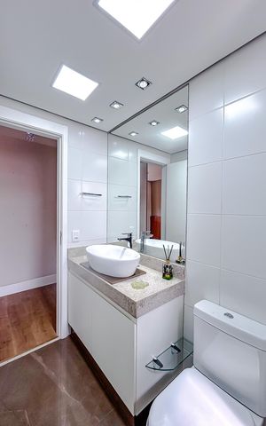 Apartamento à venda com 107m², 3 quartos e 2 vagasBanheiro da Suíte 