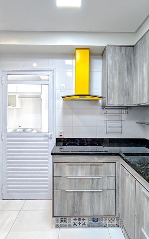 Apartamento à venda com 107m², 3 quartos e 2 vagasDetalhe da cozinha