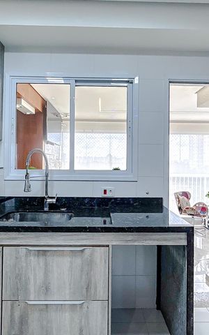 Apartamento à venda com 107m², 3 quartos e 2 vagasCozinha - Torneira