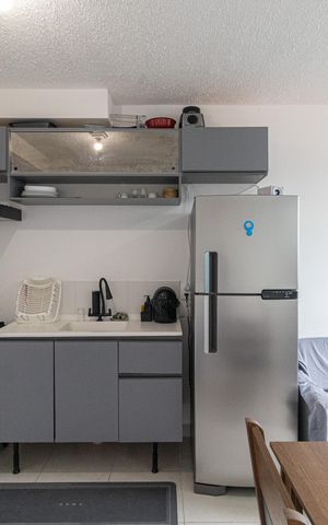 Apartamento à venda com 33m², 2 quartos e 1 vagaCozinha e Área de Serviço