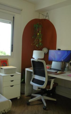 Apartamento à venda com 63m², 2 quartos e 2 vagasQuarto 2 ( escritório) 