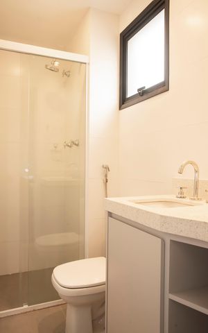 Apartamento à venda com 127m², 3 quartos e 3 vagasBanheiro da Suíte 1