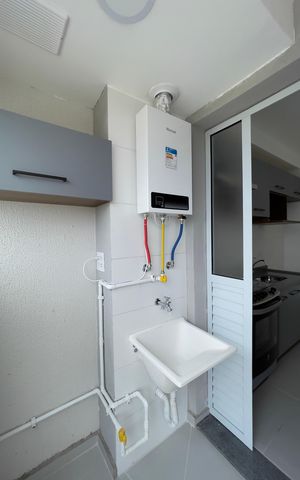 Apartamento para alugar com 44m², 2 quartos e 1 vaga Apartamento para alugar com 44m², 2 quartos e 1 vagaCozinha e Área de Serviço