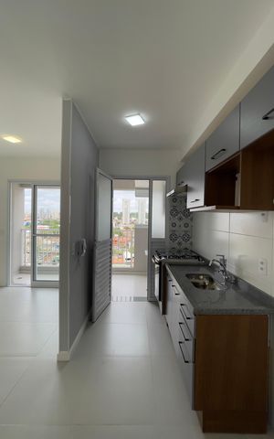 Apartamento para alugar com 44m², 2 quartos e 1 vaga Apartamento para alugar com 44m², 2 quartos e 1 vagaCozinha e Área de Serviço