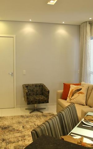 Apartamento à venda com 56m², 2 quartos e 1 vagaSala