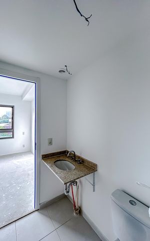 Studio à venda com 25m², 1 quarto e sem vagaBanheiro