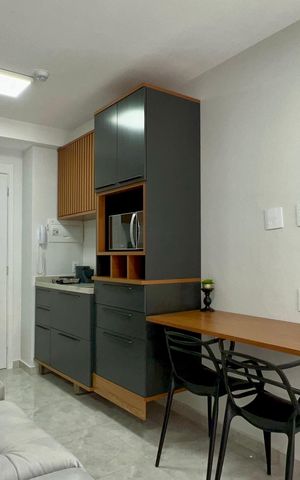 Studio à venda com 27m², 1 quarto e sem vaga Studio à venda com 27m², 1 quarto e sem vagaSala