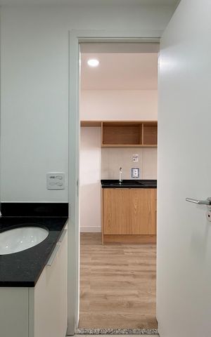 Studio para alugar com 28m², 0 quarto e sem vagaBanheiro 