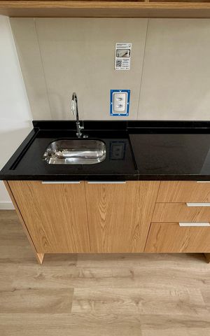 Studio para alugar com 28m², 0 quarto e sem vagaCozinha 