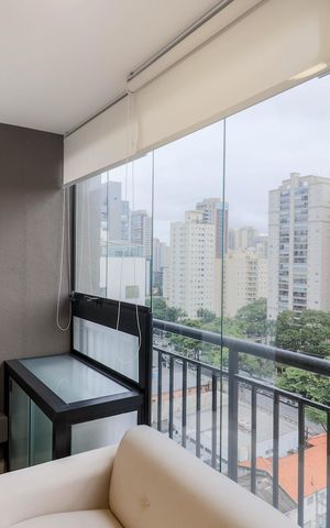 Studio para alugar com 28m², 1 quarto e sem vaga Studio para alugar com 28m², 1 quarto e sem vagaVaranda