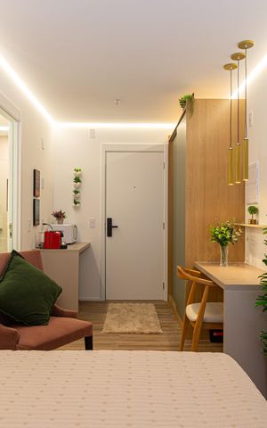 Studio para alugar com 19m², 1 quarto e sem vaga Studio para alugar com 19m², 1 quarto e sem vagaQuarto