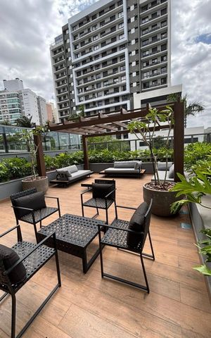 Studio à venda com 29m², 1 quarto e 1 vaga