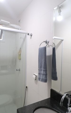 Apartamento para alugar com 58m², 2 quartos e 1 vagaBanheiro Social