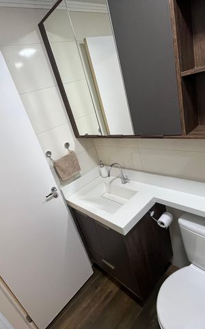 Apartamento à venda com 56m², 2 quartos e 1 vaga Apartamento à venda com 56m², 2 quartos e 1 vagaBanheiro suíte