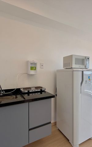 Studio à venda com 27m², 0 quarto e sem vaga Studio à venda com 27m², 0 quarto e sem vagaCozinha