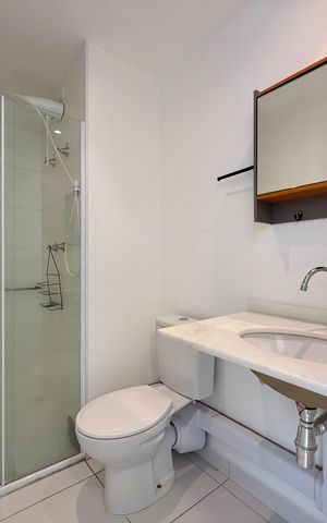 Studio à venda com 27m², 0 quarto e sem vaga Studio à venda com 27m², 0 quarto e sem vagaBanheiro