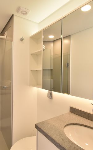 Apartamento à venda com 34m², 1 quarto e sem vagaBanheiro da Suíte