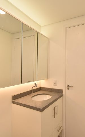 Apartamento à venda com 34m², 1 quarto e sem vagaBanheiro da Suíte