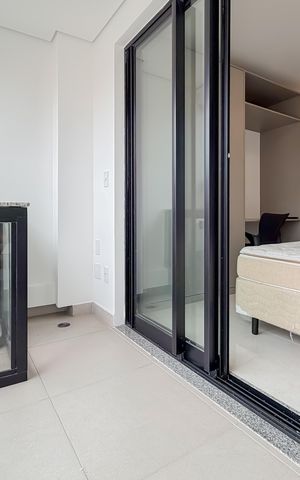 Studio à venda com 29m², 1 quarto e sem vagaVaranda
