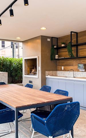 Studio à venda com 29m², 1 quarto e sem vagaChurrasqueira