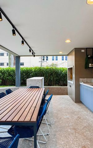 Studio à venda com 29m², 1 quarto e sem vagaChurrasqueira