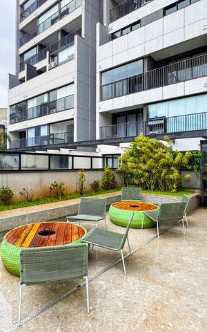 Studio à venda com 29m², 1 quarto e sem vagaÁrea Externa