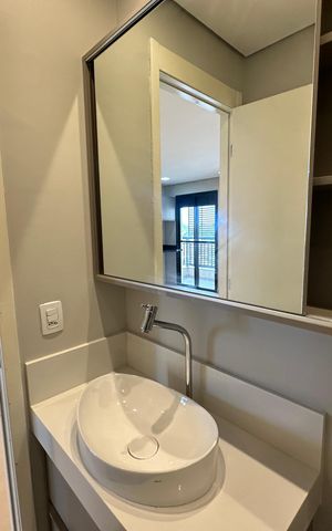 Apartamento para alugar com 40m², 1 quarto e 1 vaga Apartamento para alugar com 40m², 1 quarto e 1 vagaBanheiro