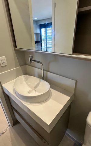 Apartamento para alugar com 40m², 1 quarto e 1 vaga Apartamento para alugar com 40m², 1 quarto e 1 vagaBanheiro