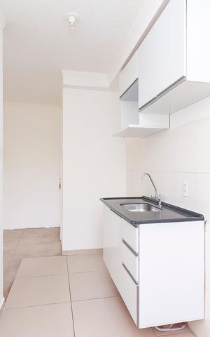 Apartamento à venda com 44m², 2 quartos e 1 vagaCozinha e Área de Serviço
