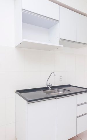 Apartamento à venda com 44m², 2 quartos e 1 vagaCozinha e Área de Serviço