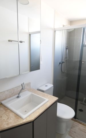 Apartamento à venda com 76m², 2 quartos e 2 vagasBanheiro Suíte