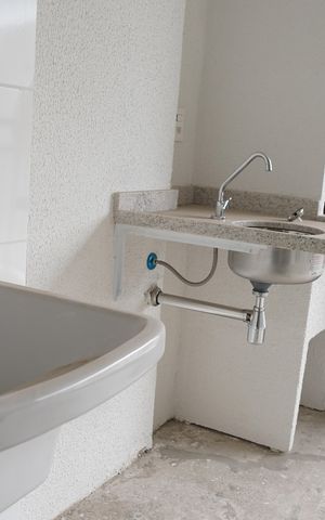 Apartamento à venda com 30m², 0 quarto e 1 vagaDetalhe da area de serviço