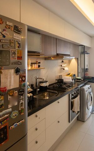 Apartamento à venda com 63m², 2 quartos e 1 vagaCozinha e Área de Serviço