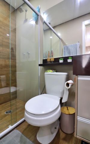 Apartamento à venda com 74m², 2 quartos e 2 vagasQuarto 2 - Suíte Banheiro 
