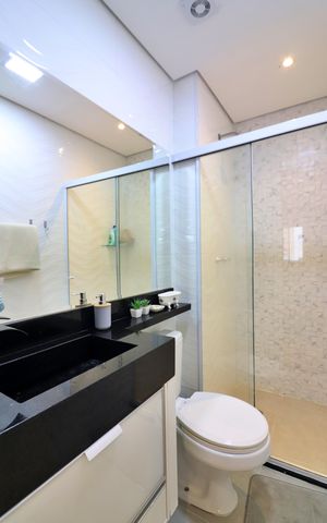 Apartamento à venda com 74m², 2 quartos e 2 vagasBanheiro Social